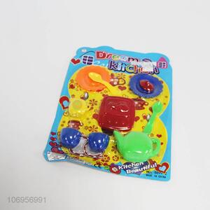 China OEM children pretend play toys plastic tableware set toys