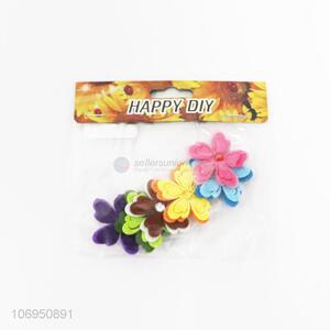 New Style 6 Pieces Decorative Flower Felt Sticker