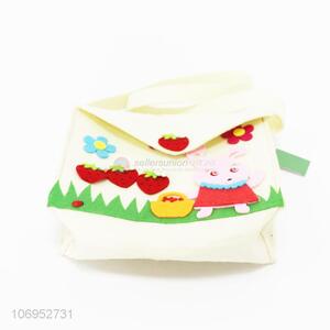 New design cute cartoon felt cloth basket holiday gifts storage bag