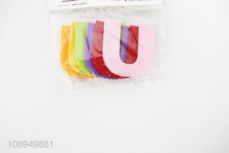 Reasonable Price 6PC Cute Letter U Shaped DIY Felt Cloth Patch