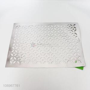 Good Quality Hollow Out Metallic Leather Placemat