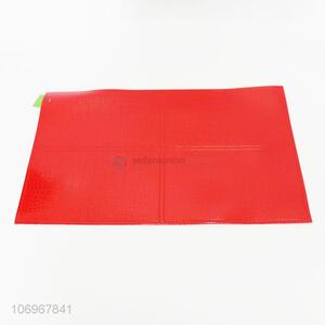 Good Quality Alligator Pattern Glossy Leather Placemat