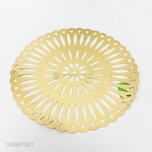 New Style Hollowed-Out Round Gold Placemat