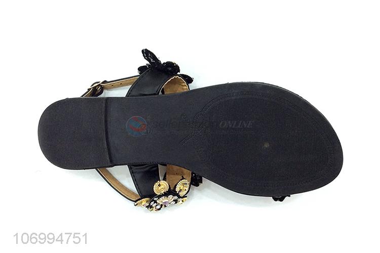 China supplier women fashion exquisit summer thong sandal