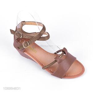 Hot sale ladies summer laser cutting sandal fashion sandals