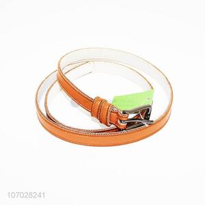 Premium quality stitched ladies pu material belt