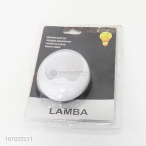 China supplier round energy saving wall plug led night lamp