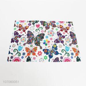 Customize Butterfly Pattern Heat-Resistant Waterproof PVC Placemat