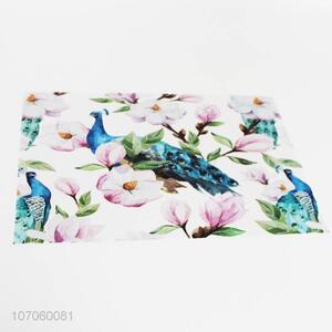 Latest flowers design placemat table mat plastic placemat