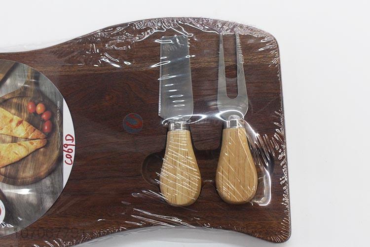 Personalized Design Cheese Cutting Board With Cheese Knife Set