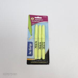 Hot Selling 3 Pieces Highlighter Pen Fluorescent Pen Set