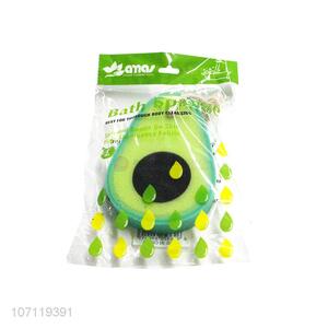 Unique design avocado shape children bath sponge exfoliating sponge