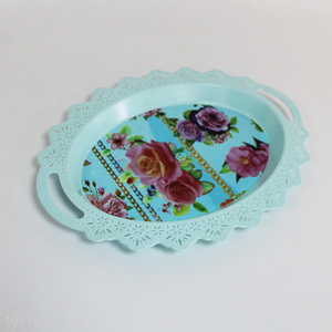 New Arrival Oval Plastic Tray Fashion Serving Tray