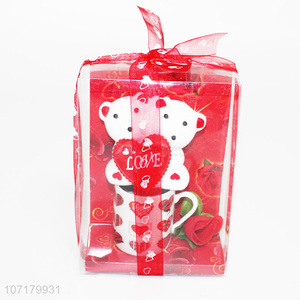 Fashion Style Ceramic Cup Cute Bear Gift Set