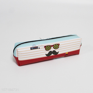 Low price fashion printing pvc pen bag school stationery