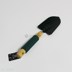 Promotional garden tools wooden handle iron garden trowel garden shovel