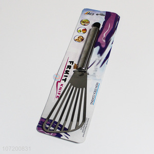 Promotional durable kitchen supplies stainless steel slotted pizza spatula slotted turner