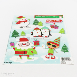 New design Christmas decoration cartoon Christmas window stickers for children