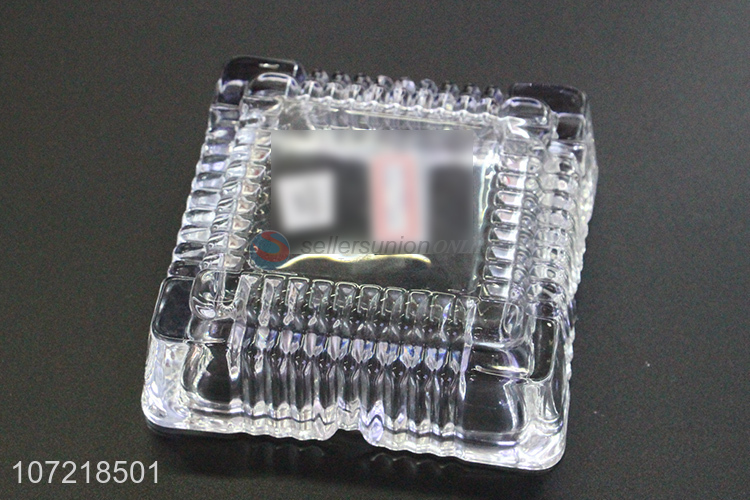 Wholesale Square Glass Cigar Ashtray Custom Glass Ashtray