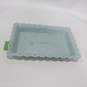 Good quality fashion rectangle pierced pp food serving tray