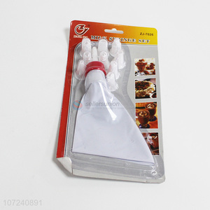 High quality food grade pastry bag icing piping bag set