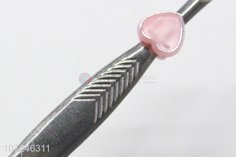 Custom Peach Heart Design Eyebrow Clip Eyebrow Tweezers