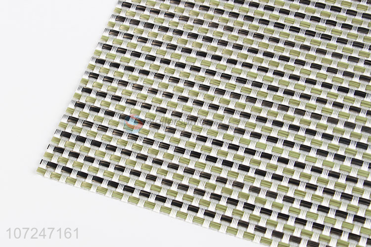 Hot sale premium waterproof woven pvc placemat table mat