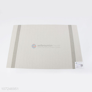 Reasonable price rectangle woven pvc placemat waterproof table mat