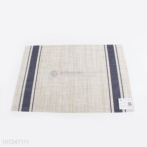 China OEM waterproof pvc placemat woven dinner mat