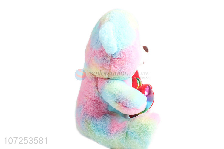 New Product Soft Stuffed Plush Cute Valentine Bear Hug Heart Toy