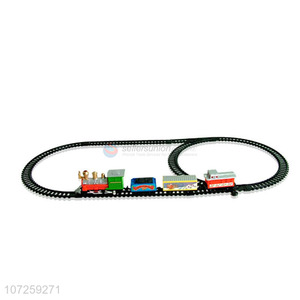 Wholesale custom Christmas track train toy slot toy plastic rail train set