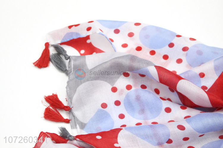 Hot Sale Dot Pattern Thin Scarf For Women