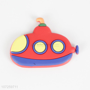 Popular design submarine shape pvc fridge magnet