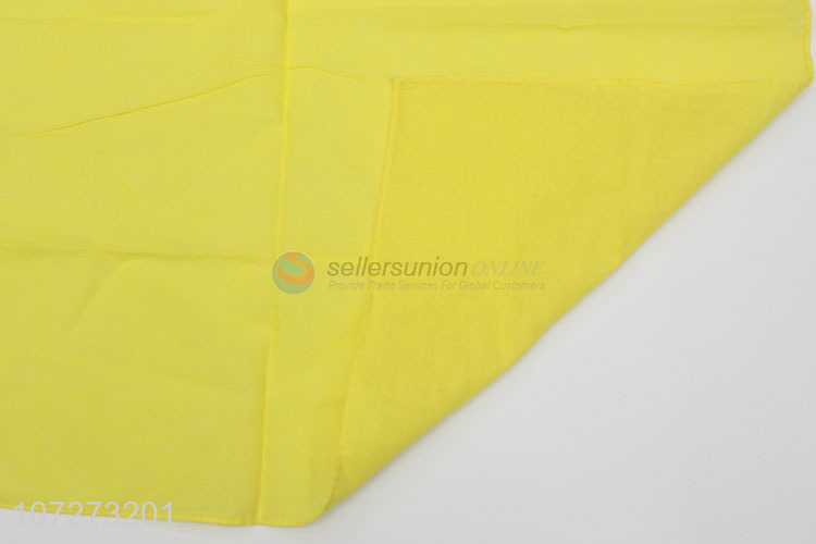 Suitable price solid color pure cotton handkerchief adults bandana