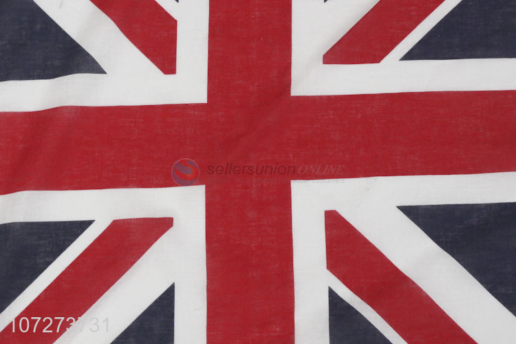 Suitable price popular 100% cotton bandanas UK flag printed square necklace