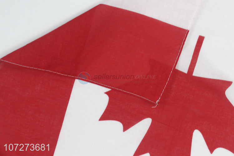 Professional manufacturer Canada flag printed bandana pure cotton handkerchief