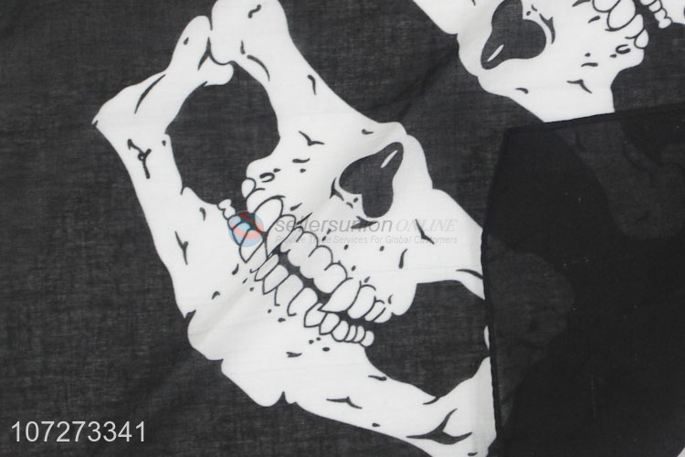 Latest arrival skull printed square necklace outdoor motorcycle bandana headwear