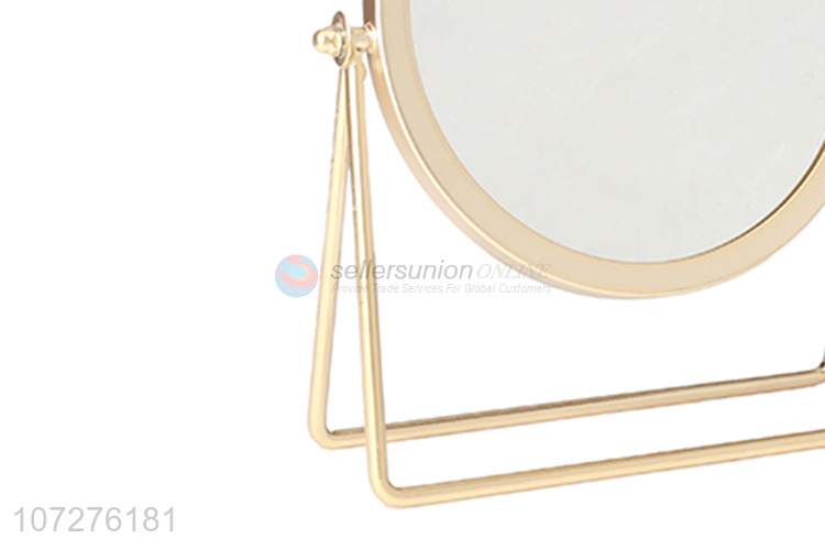 Wholesale popular desktop 360 degree rotatable double-sided makeup mirror