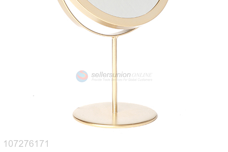 Professional supply round standing makeup mirror table cosmetic mirror