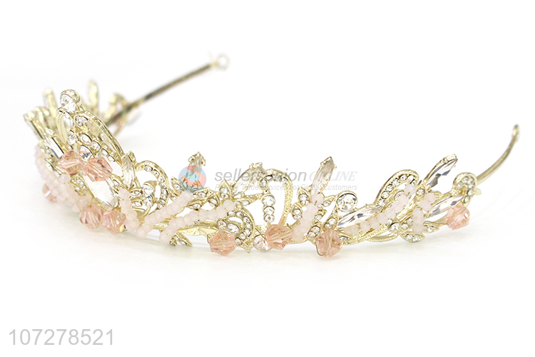 Delicate Design Rhinestone Princess Crowns Bridal Wedding Tiaras