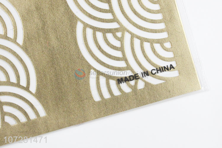 Reasonable price table decoration gold placemat hot stamping dinner mat