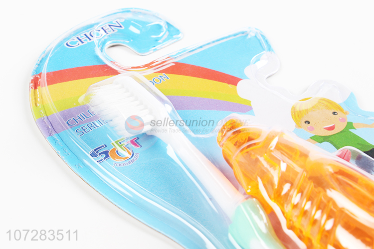 Latest arrival kids plastic toothbrush with toy gun