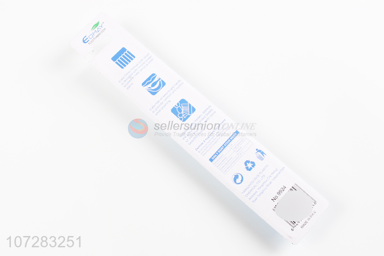 Unique design eco-friendly plastic adult toothbrush with long handle