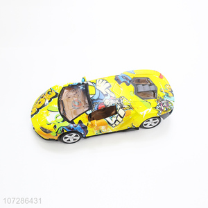 Cartoon Printing Alloy Car Model Toy Vehicle