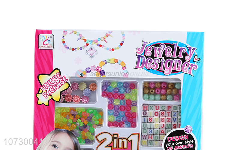 Hot Sale Diy Beads Jewelry Toy Set For Girl Gift