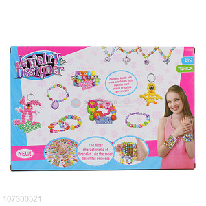 Newest Hot Sale Plastic Diy Kids Bead Jewelry Making Toy Set