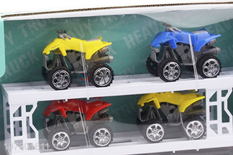 Best Price Plastic Inertial Heavy Trailer Truck Fashion Friction Truck Toys Set