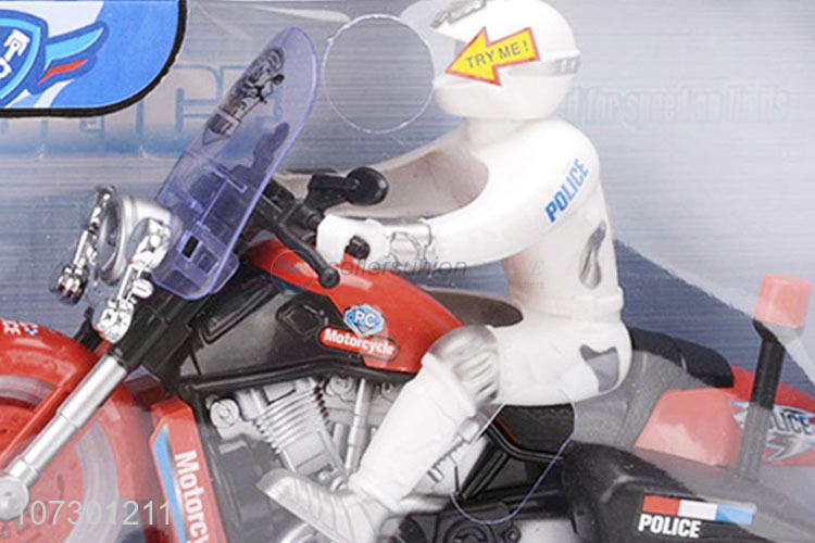 High Quality Inertial Police Motorcycle Toys With Light Music