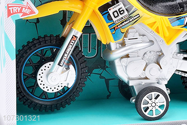 High Sales Inertial Motorcycle Toys Off-Road Autobike With Light And Music