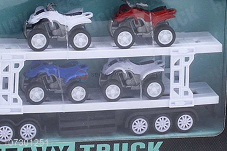 Factory Wholesale Inertia Heavy Trailer Truck Toys Set For Kids